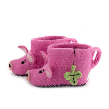 Children's Percy The Pig Slippers, 3 of 5