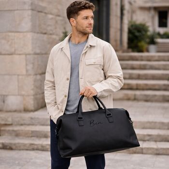 Personalised Unisex Weekender Travel Bag, 3 of 8