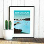 Blue Lagoon Art Print, thumbnail 3 of 4