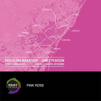 Personalised Barcelona Marathon Poster, 10 of 11