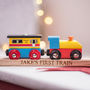 Personalised Track And Wooden Train, thumbnail 2 of 4