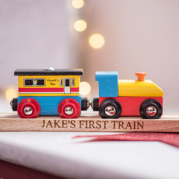 Personalised Track And Wooden Train, 2 of 4