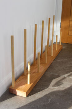 Engraved Wooden Floor Boot Rack, 3 of 12