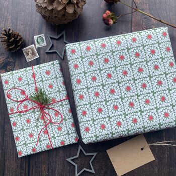 Patchwork Star Paper Fibre Wrapping Paper Set, 5 of 12