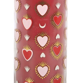 Sacred Heart Print Black Fig Tube Candle, 2 of 2