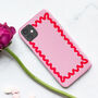 Swirl Border Phone Case In Pink, thumbnail 1 of 1