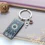 The Sun Tarot Card Personalised Keyring Whimsigoth. Witchy Accessories, thumbnail 5 of 9