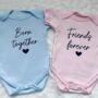 Born Together Friends Forever Twin Baby Gifts, thumbnail 6 of 6