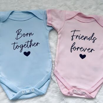 Born Together Friends Forever Twin Baby Gifts, 6 of 6