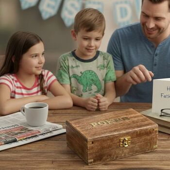 Luxury Poker Set For Father's Day With Free Gift, 5 of 12