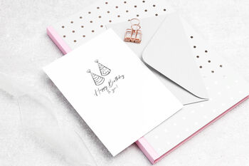 Pack Of Four Birthday Icons Celebration Cards, 4 of 6