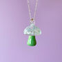 Mushroom Necklace On Sterling Or Gold Filled Chain, thumbnail 9 of 12