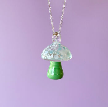 Mushroom Necklace On Sterling Or Gold Filled Chain, 9 of 12