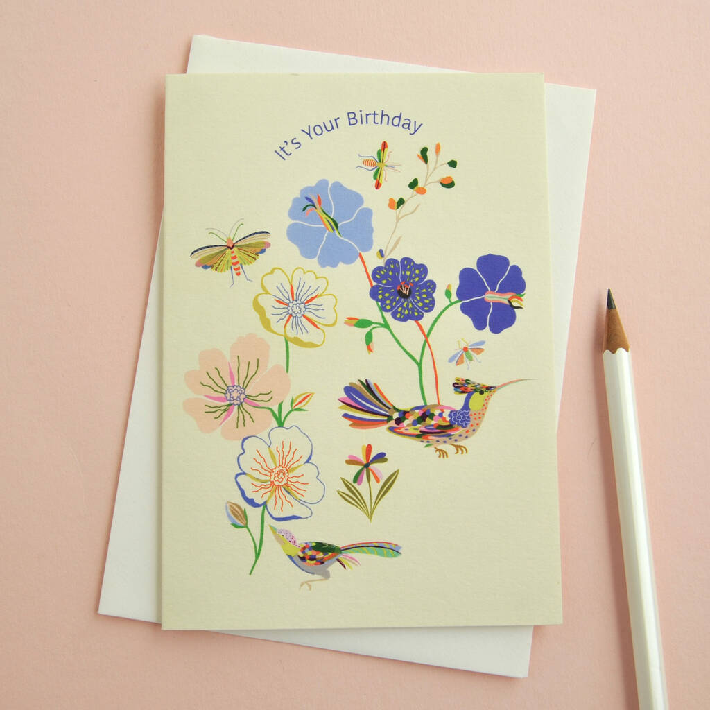 It's Your Birthday Greetings Card By Elvira van Vredenburgh Designs