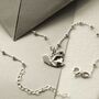 Sterling Silver Origami Squirrel Necklace, thumbnail 7 of 8