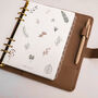 Neutral Saffiano Planner And Diary Cover With Zip Pouch, thumbnail 9 of 12
