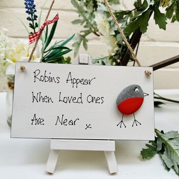 Robins Loved Ones Christmas Card Alternative Sign, 2 of 6