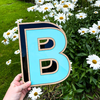 Personalised Wooden Wall Letter Sign, 3 of 8