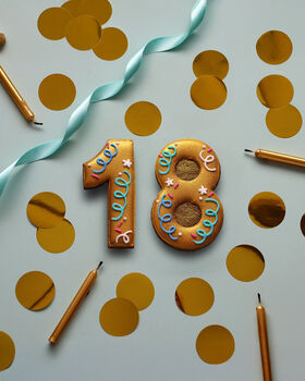 Hand Iced 18th Birthday Biscuit, 2 of 3