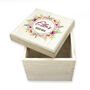 Personalised Gardener's Roses Wooden Seed Box, thumbnail 2 of 3