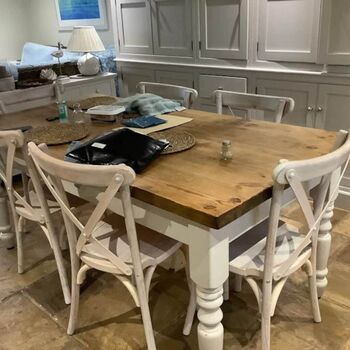 Limewash Wooden Crossback Chair: Wedding Venue Seating, 8 of 9