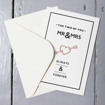 'The Two Of You' Mr And Mrs Card, 3 of 4