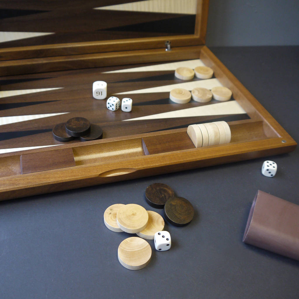 Image of Walnut Backgammon Board