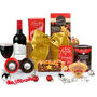 Christmas Cracker Food Hamper With Red Wine, thumbnail 1 of 4