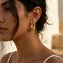 Chunky U Shape Hoops Gold Non Tarnish Waterproof, thumbnail 8 of 10