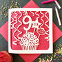 Personalised Cupcake 9th Birthday Card, thumbnail 1 of 4