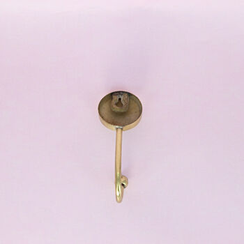 G Decor Mother Of Pearl Patterned Gold Brass Coat Hook, 11 of 11