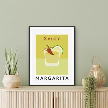 Cocktail Print Spicy Margarita Art, 3 of 3