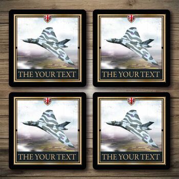 Personalised Bar Runner And Coasters The Vulcan, 2 of 7