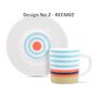 Coloured On Trend Porcelain Espresso Cup And Saucer, thumbnail 4 of 8