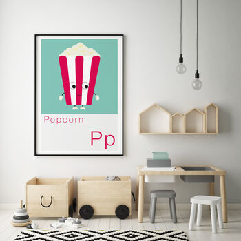 P Is For Popcorn Children's Alphabet Print, 2 of 4
