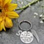 Pet Memorial Personalised Loss Keepsake Keyring, thumbnail 1 of 3