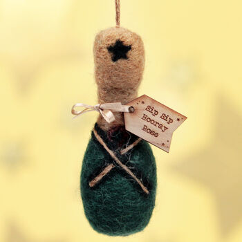Personalised Felt Champagne Bottle Decoration, 2 of 6