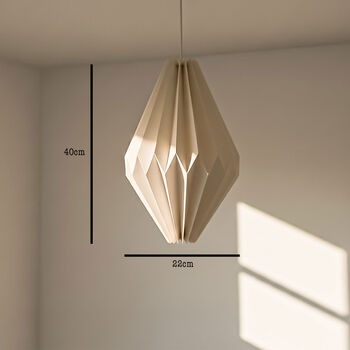 Origami Hex Paper Pendant Shade, 2 of 5