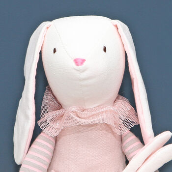 Personalised Bunny Rabbit And Baby Soft Toy, 4 of 6