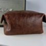 Personalised Oversized Leather Wash Bag, thumbnail 3 of 8