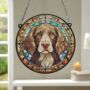 Springer Spaniel Stained Glass Effect Suncatcher, thumbnail 6 of 6