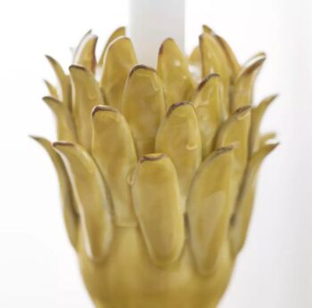 Artichoke Inspired Glazed Candlestick, 3 of 4