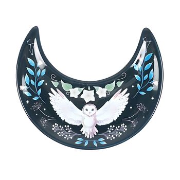 Crescent Moon Owl Trinket Dish, 2 of 3