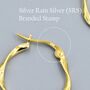 Large Mobius Hoop Earrings In Sterling Silver, thumbnail 8 of 12