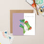 Frog Looking For Cake Birthday Card, thumbnail 1 of 3