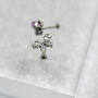 Crystal Bow Helix Piercing, thumbnail 4 of 6