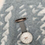 Rose Gold, Grey, Silver, Blue Leather Fob Watch, thumbnail 4 of 5