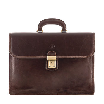 The Classic Italian Leather Briefcase. 'The Paolo2', 4 of 12