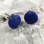 Colourful Gentlemen Leather Cufflinks, thumbnail 4 of 4