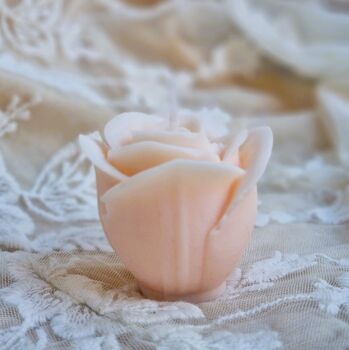 Personalised Wedding Favours Roses Candles, 2 of 3